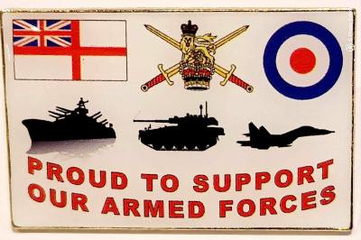 (02) Armed Forces Support Badge